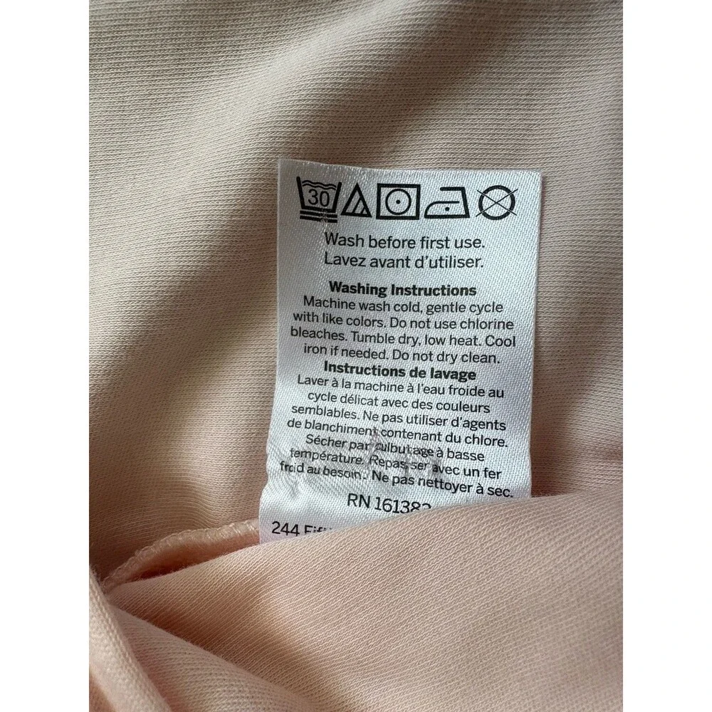 NANIT Breathing Wear Pajamas Pink 3-6 Months 100% Cotton Double Zipper NWOT
